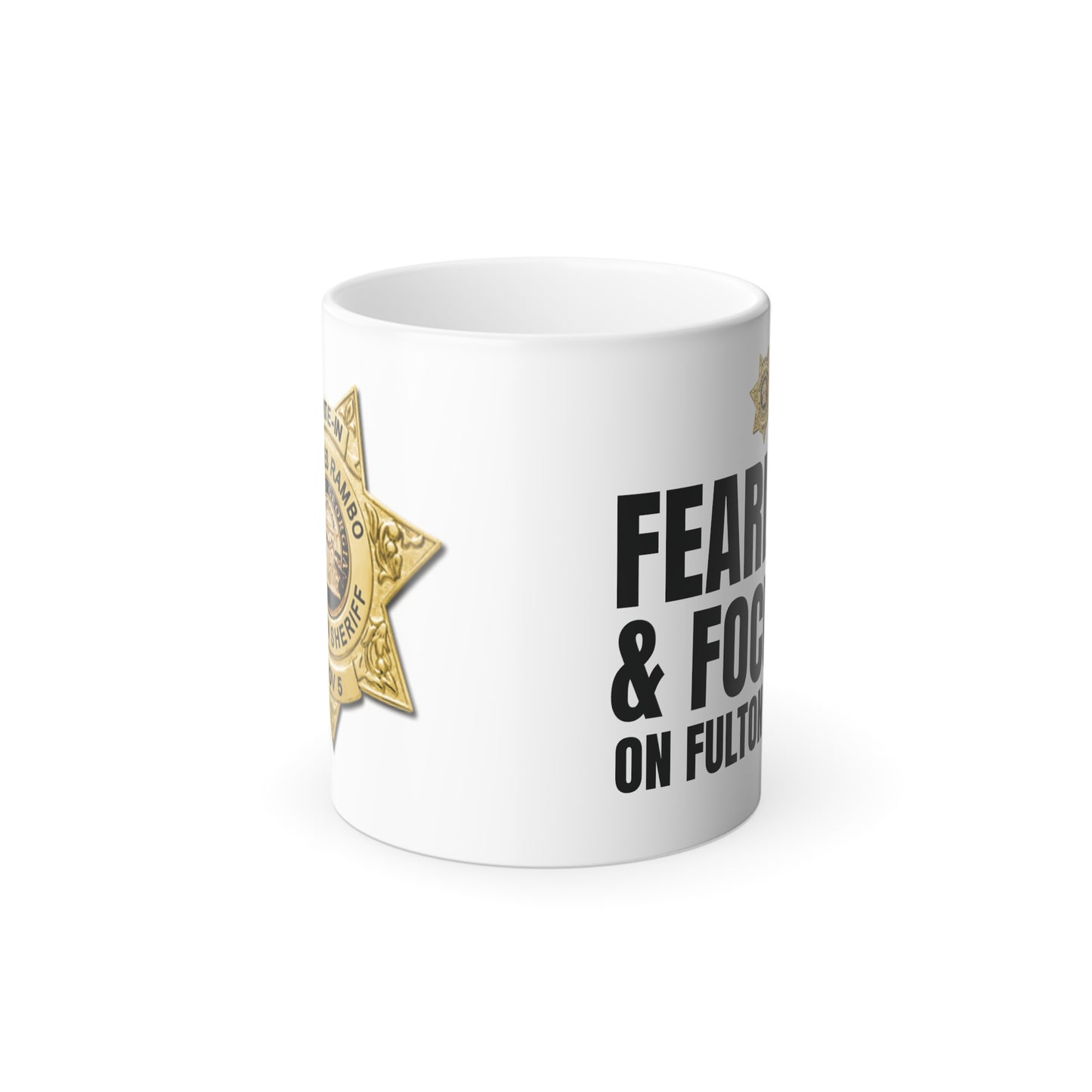 Rambo for Fulton Sheriff: Color Morphing Mug, 11oz